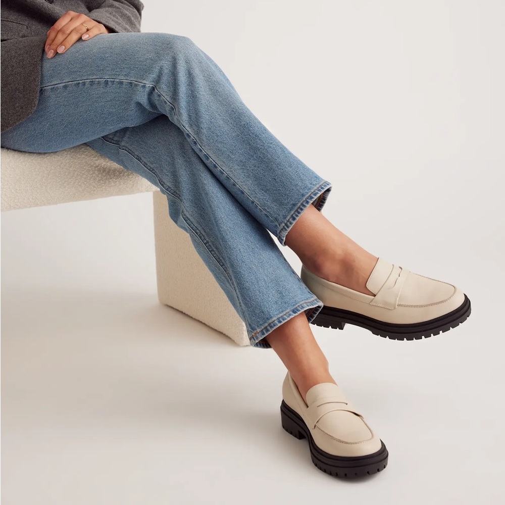 Quince Cream Loafers for Women